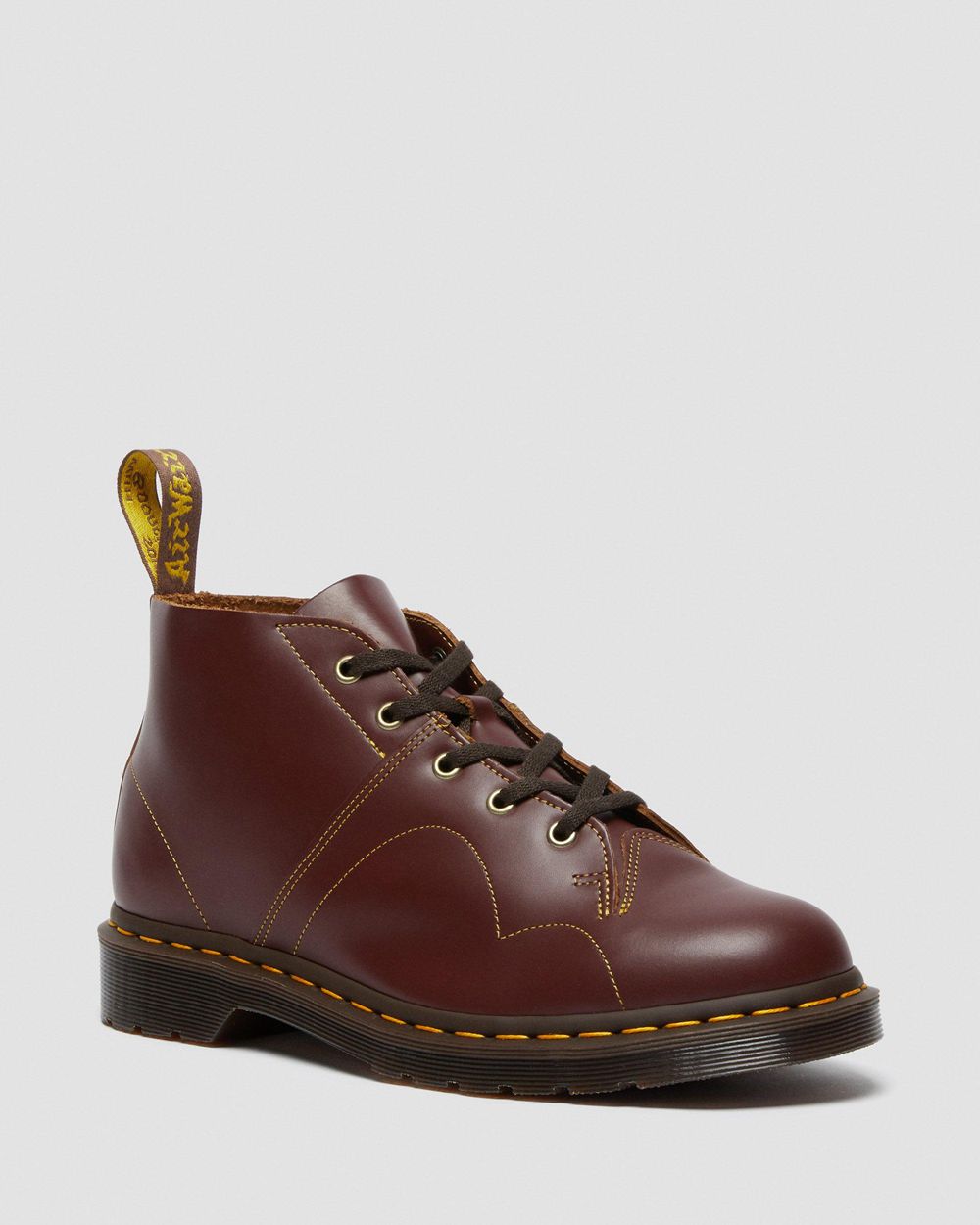 Dr Martens Church Smooth Kožené Monkey Topánky Damske ( Oxblood ) SK 045-ZKPYCE